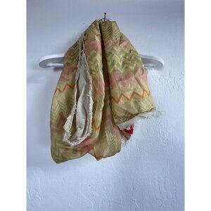 Vintage Erfurt Zigzag Scarf 72x20 Inches Luxury Accessories Denmark Chevron Patt